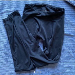 Black fleece lined leggings